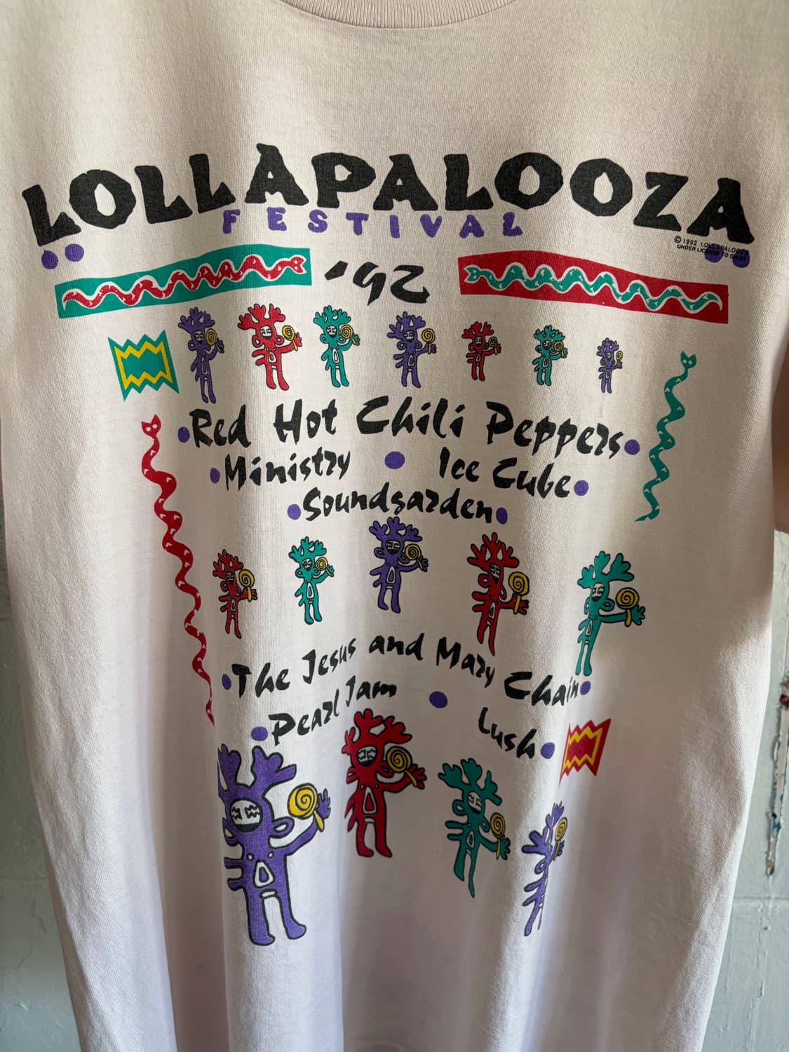 1992 롤라팔루자 티셔츠 상품이미지2