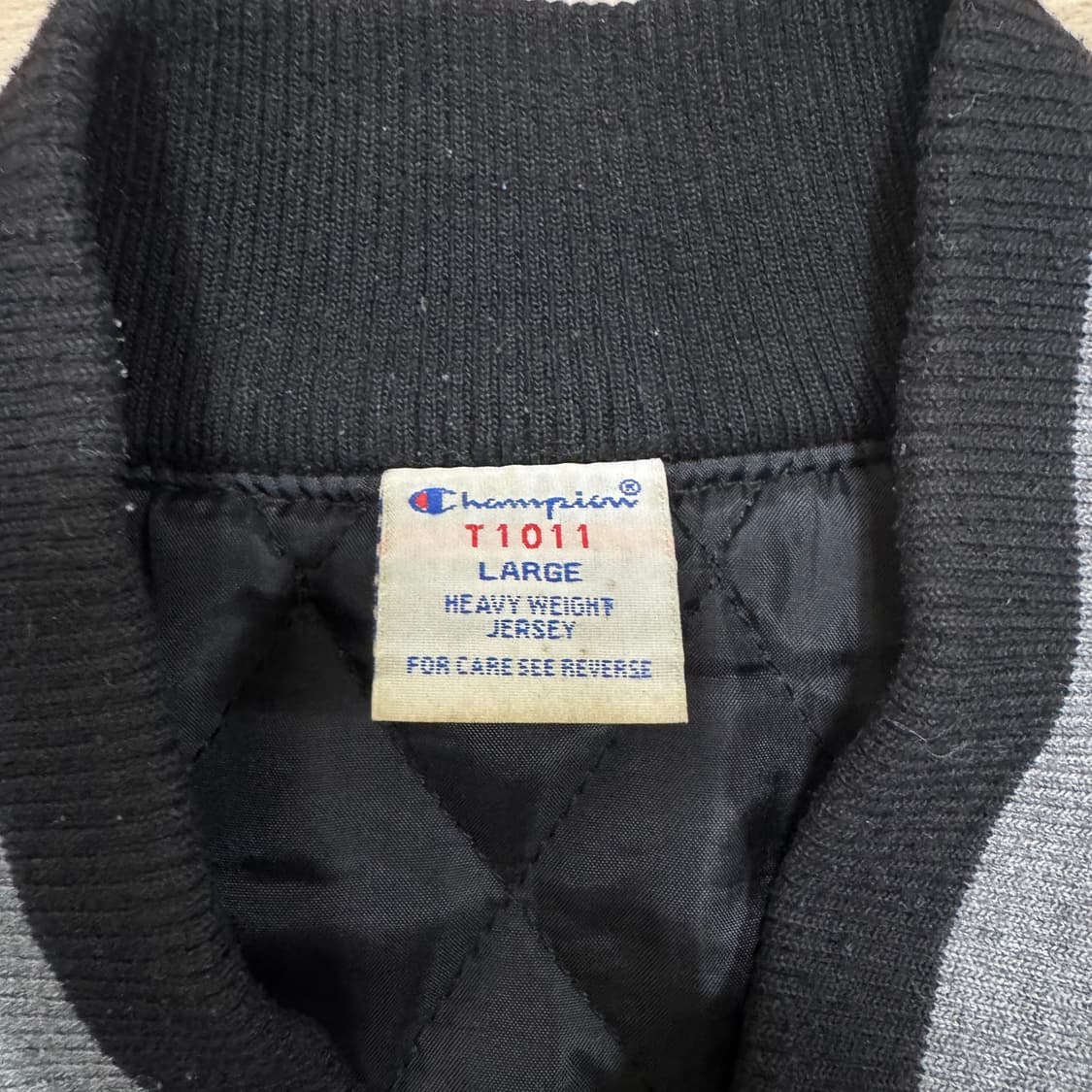 챔피온 가죽 바시티자켓 상품이미지6