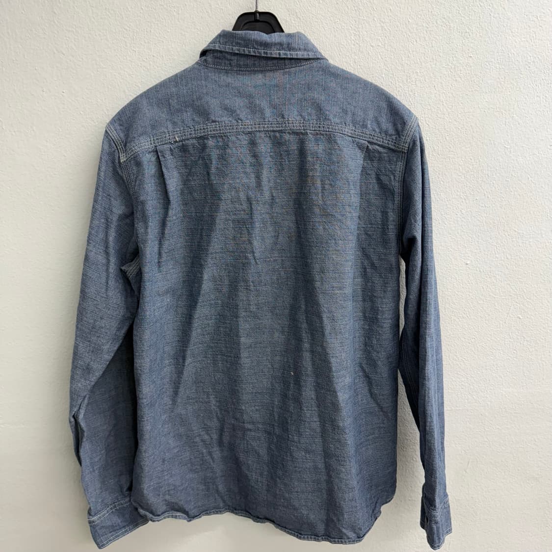 USA 80s Five brother 샴브레이 셔츠 S 상품이미지3