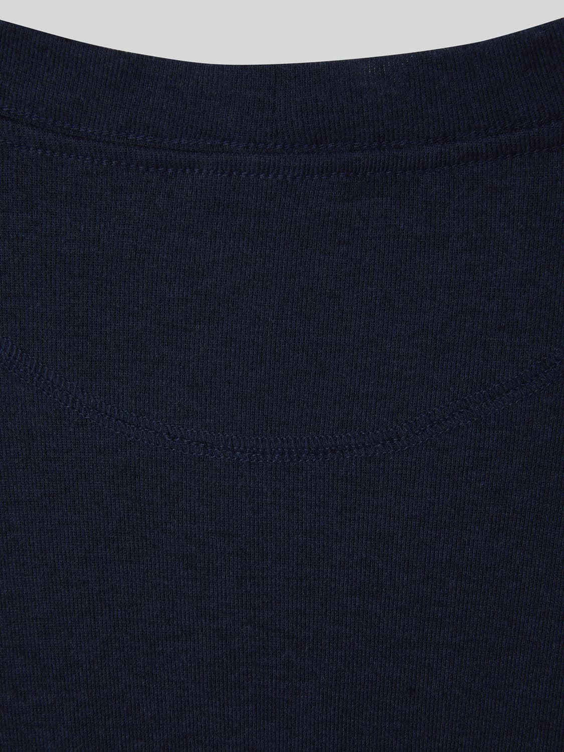 렉토 26SS 울 블렌드 루즈핏 탑 7부 티셔츠 인디고 네이비 상품이미지8