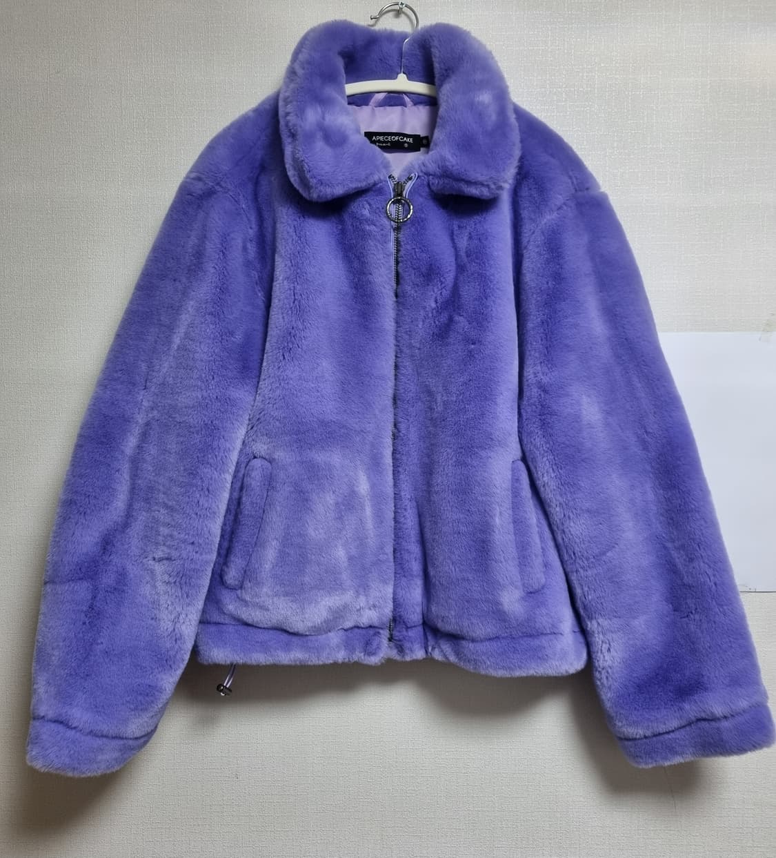 어피스오브케이크 퍼 자켓 M 퍼플 상품이미지1