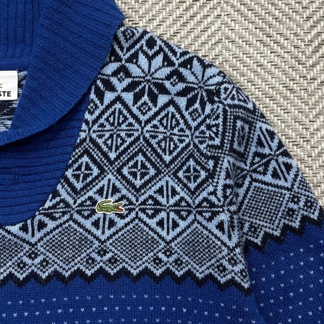 라코스테 울블렌드 숄카라 니트 v2128 상품이미지5