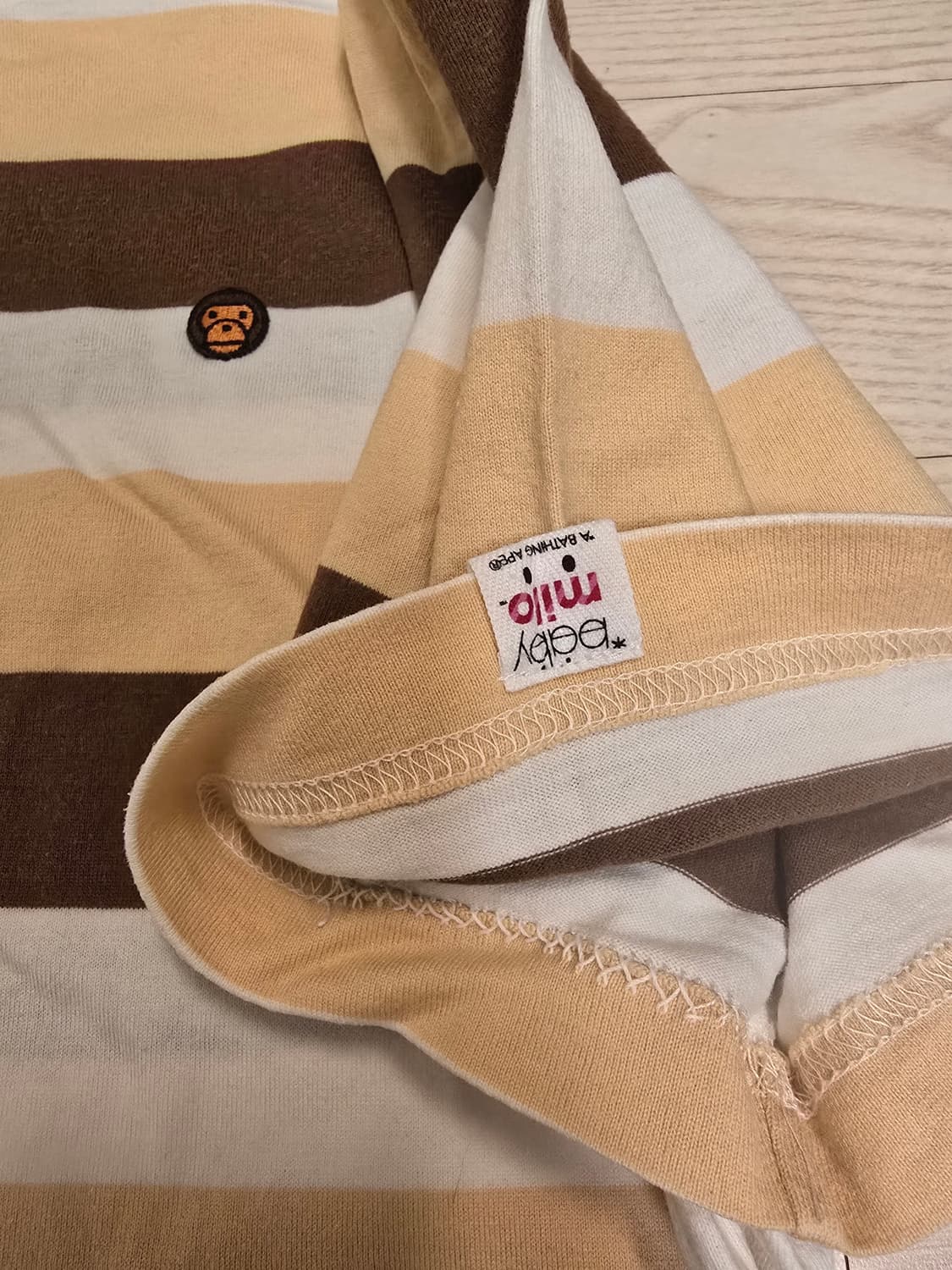 BAPE BABY MILO 스트라이프 반팔티  상품이미지6