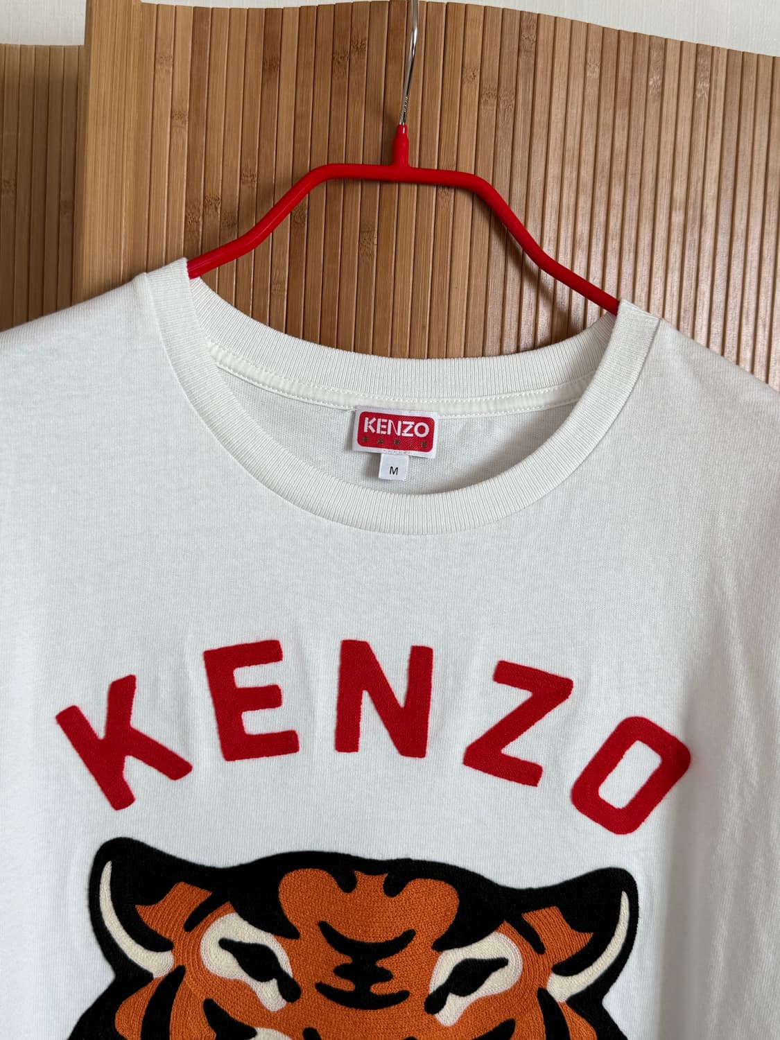 겐조 KENZO 타이거 자수 티셔츠 화이트 M / 미착용급 / 풀자수 상품이미지7