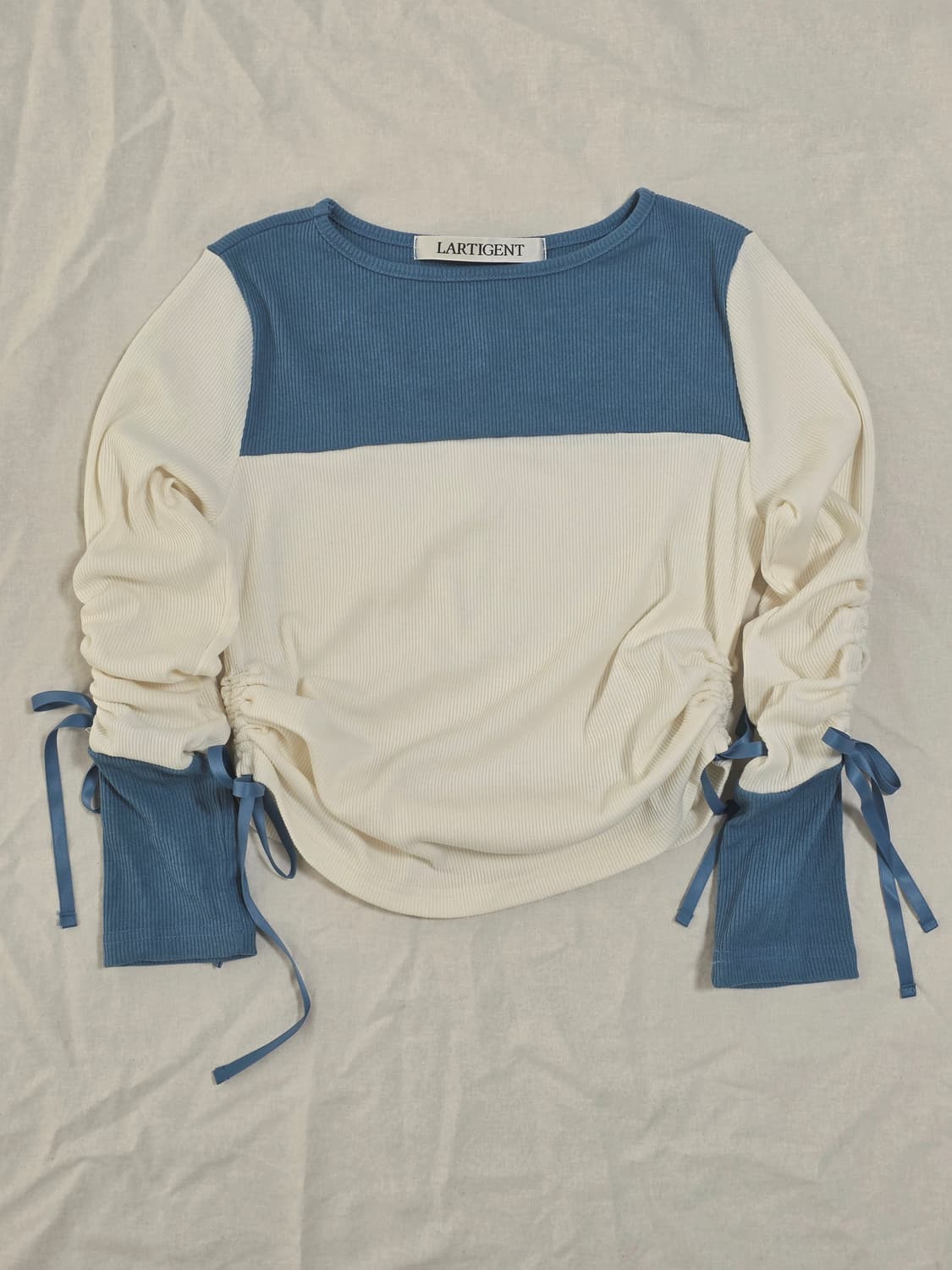 LARTIGENT 라티젠 투톤 셔링 티 상품이미지1