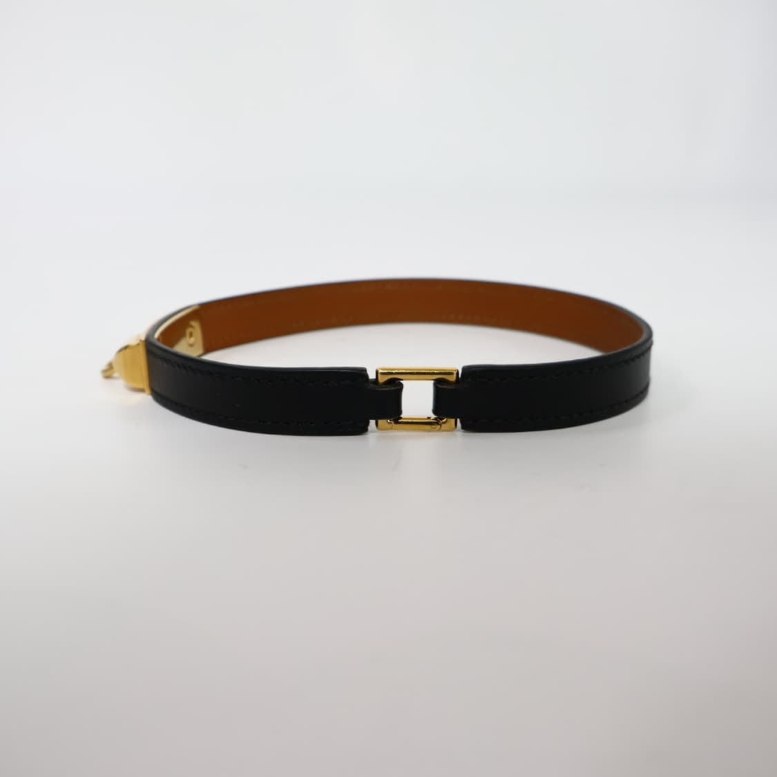 에르메스 블랙 금장버클 리발더블 팔찌 XS 상품이미지4
