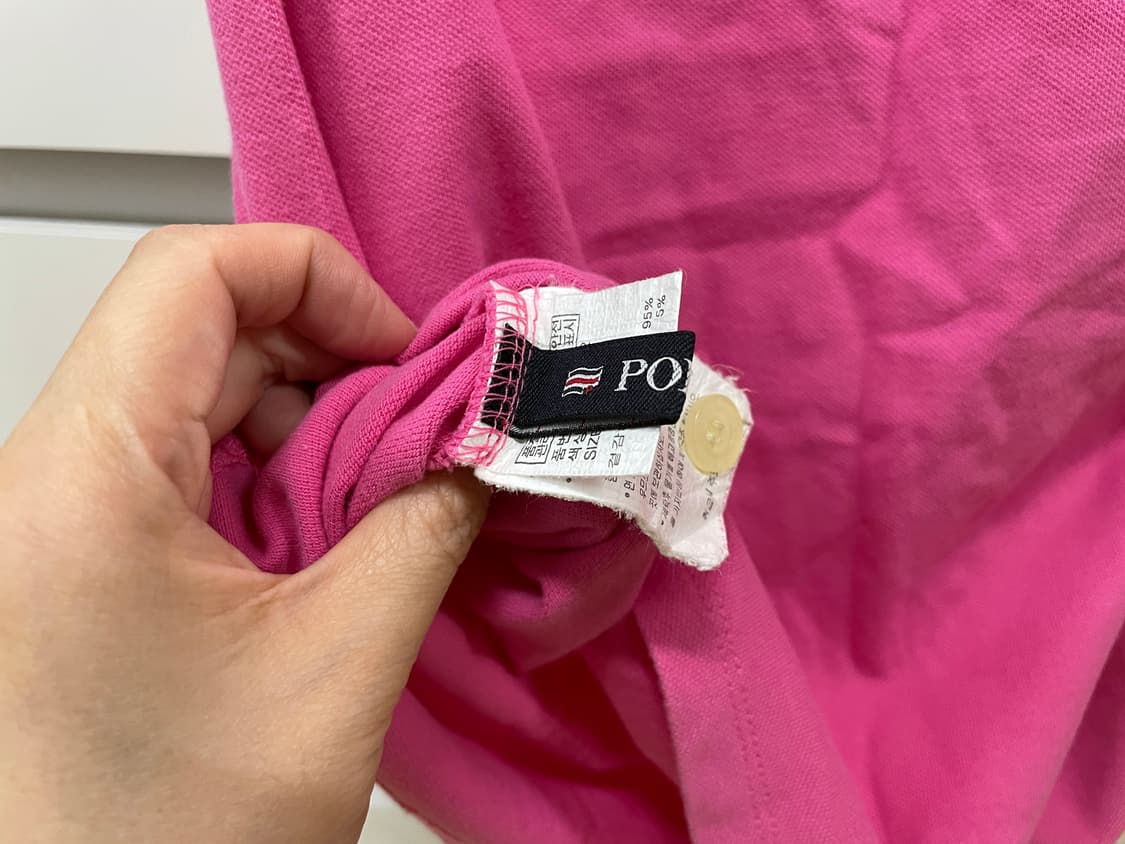 폴햄 핫핑크 홀터넥 백리스 폴로 원피스 상품이미지7