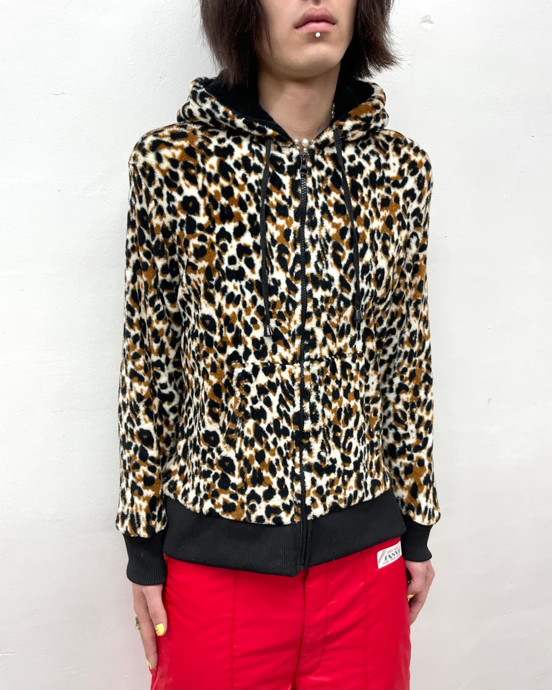 Leopard Fur Hooded Zip-Up 상품이미지3