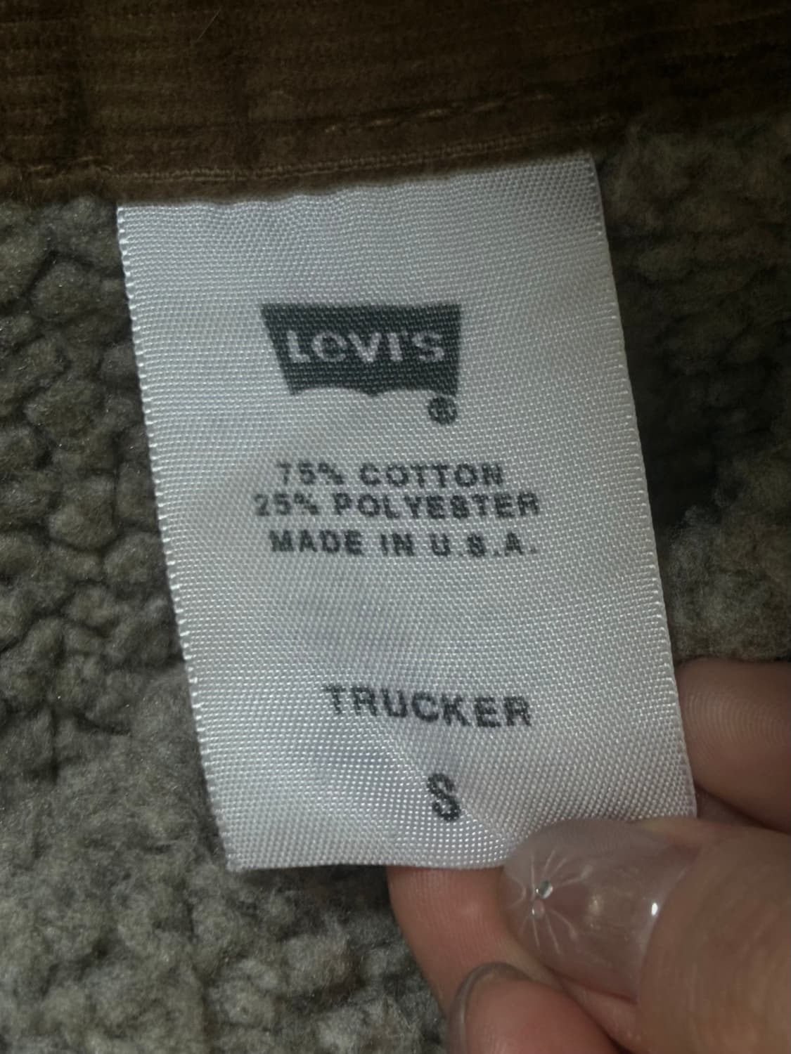 Levis 리바이스 브라운 컬러 코듀로이 자켓 상품이미지6