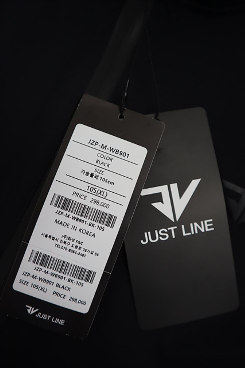 JUSTLINE 저스트라인 골프 바막 반팔 반집업 24년식 미사용제품  상품이미지5