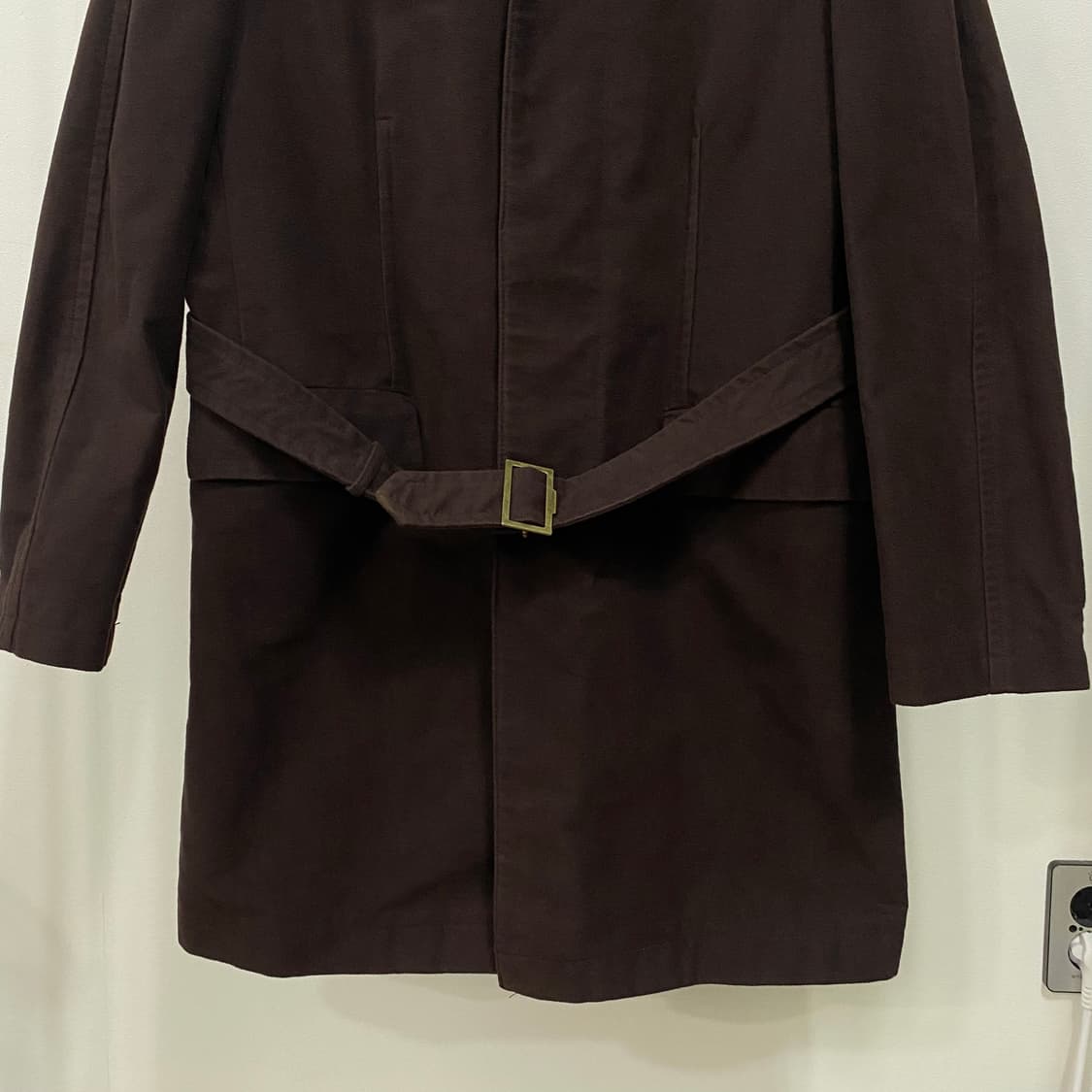 캘빈클라인 누빔내피 견장 로브 코트 상품이미지4