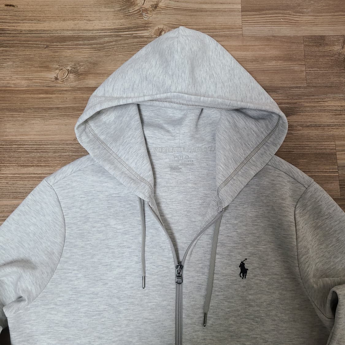 (S 90) 폴로 그레이 후드티 후드집업 상품이미지3