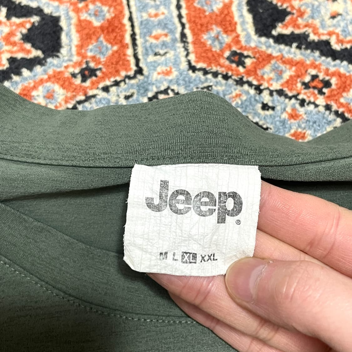  지프 카키 기능성 반팔티셔츠 남성XL 상품이미지3