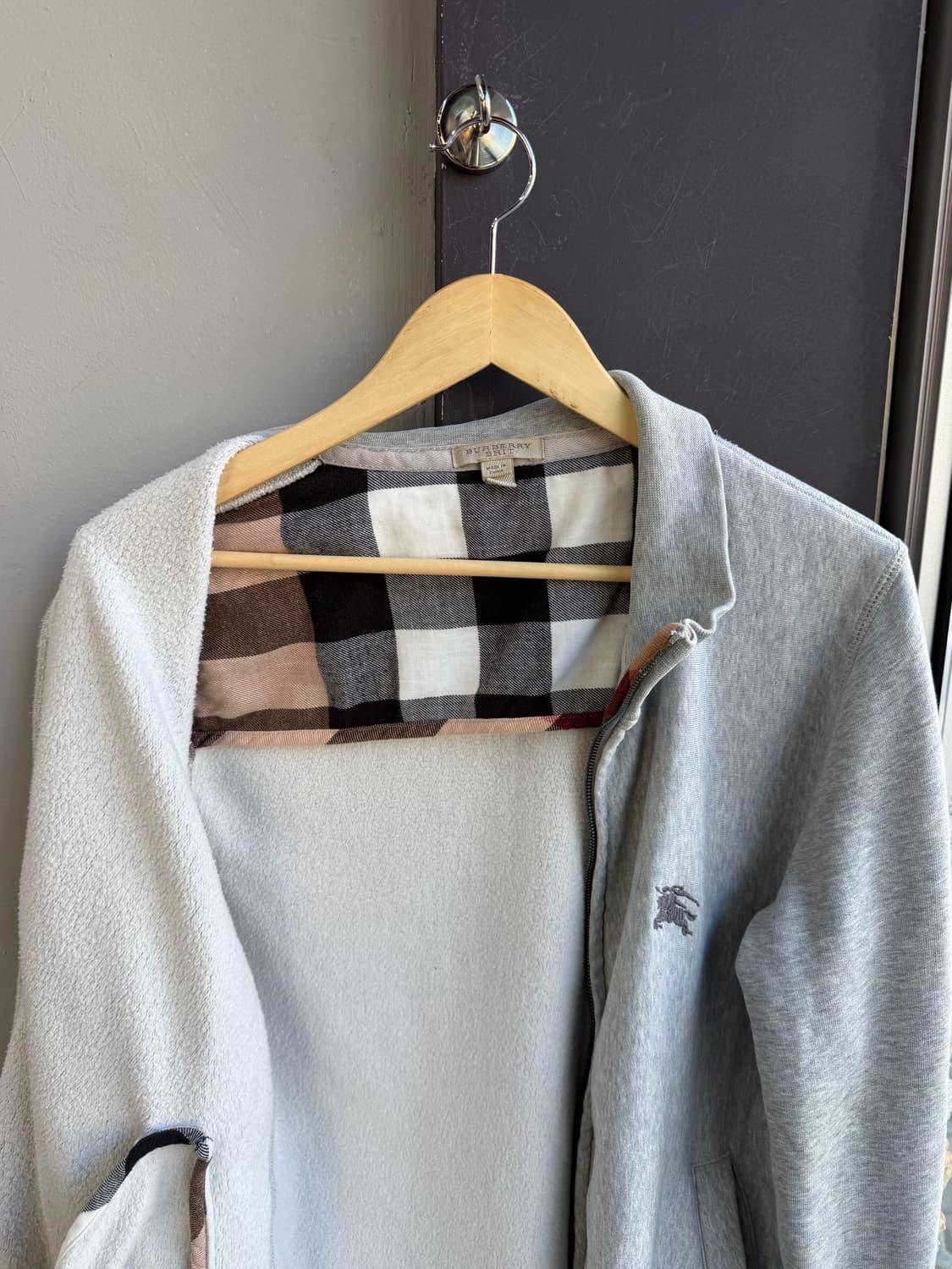 L/ 버버리 브릿 로고 기모 집업자켓 상품이미지6