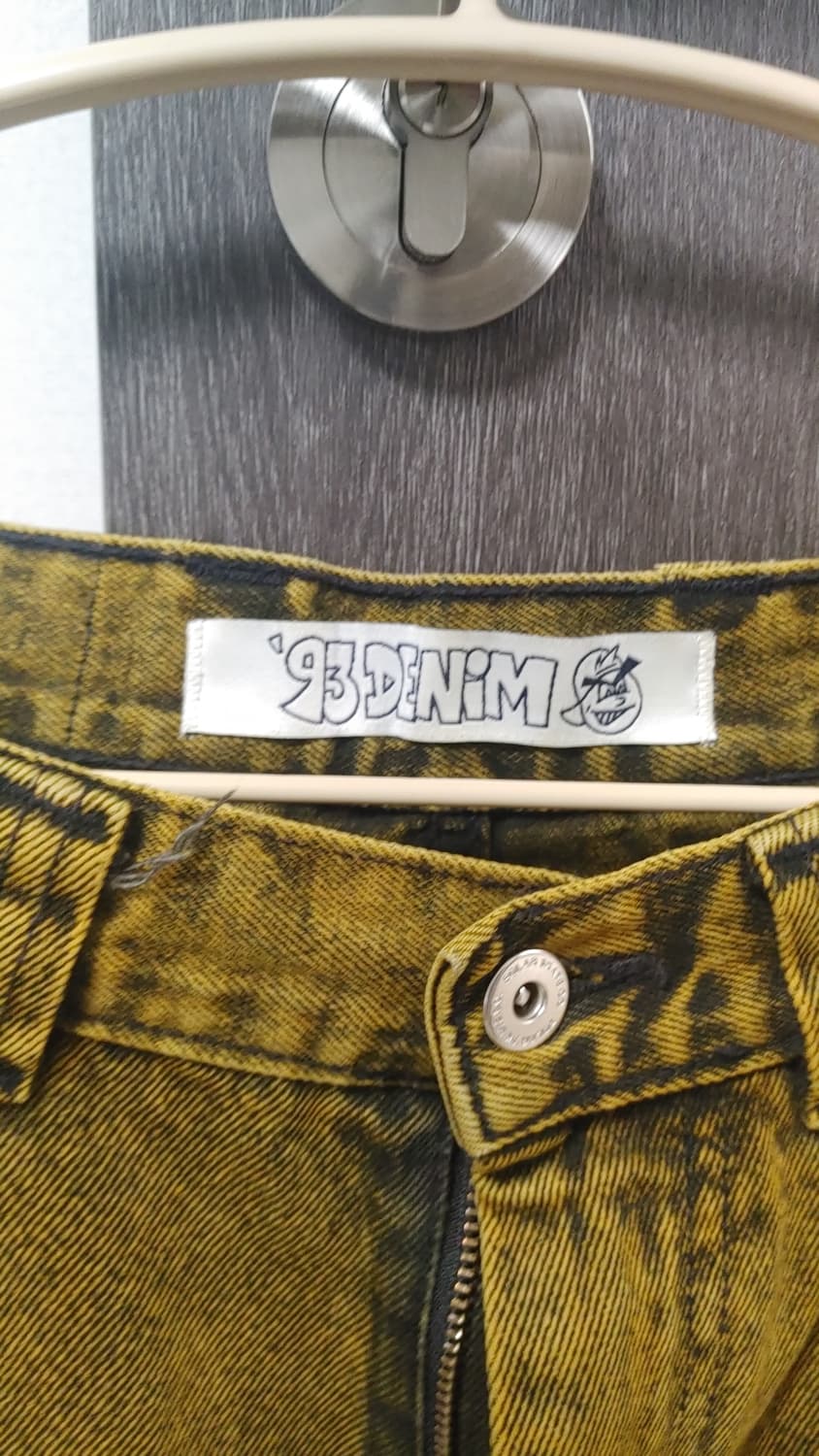 Polar Skate Co 빅보이 워싱 데님 팬츠 옐로우 블랙 30 30 상품이미지4