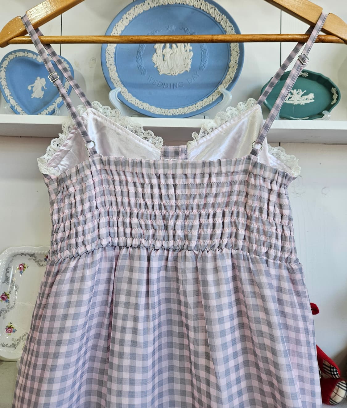 트랄라라(Tralala) 체크 레이스 롱 원피스 상품이미지7