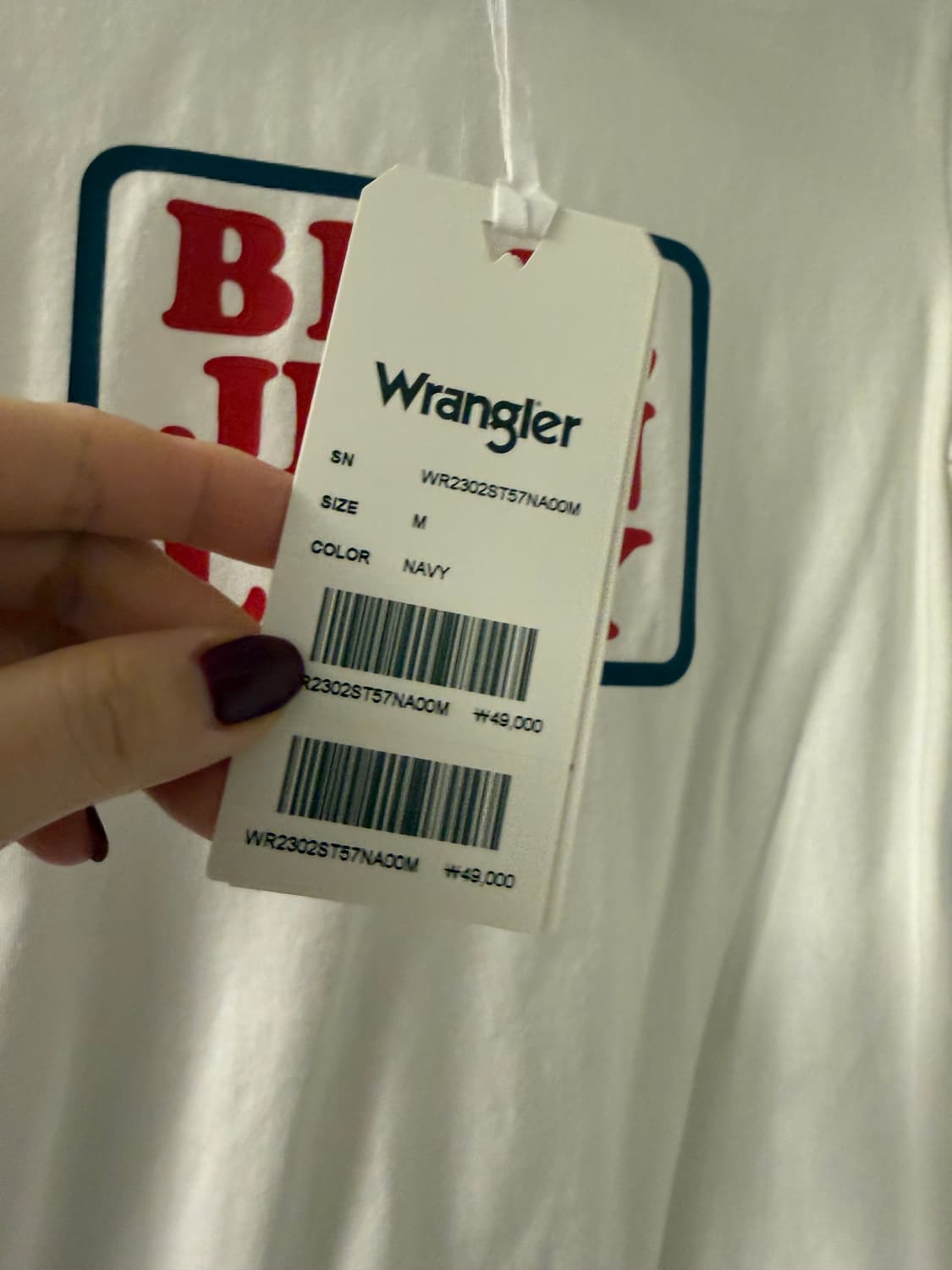 새상품) 랭글러 반팔티 상품이미지4