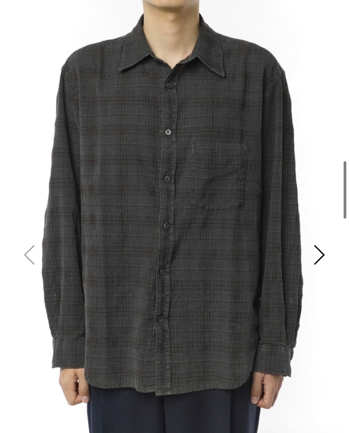 [1,S]이얼즈어고 더티 워시드 포이카 더스티블랙 브라운 상품이미지1