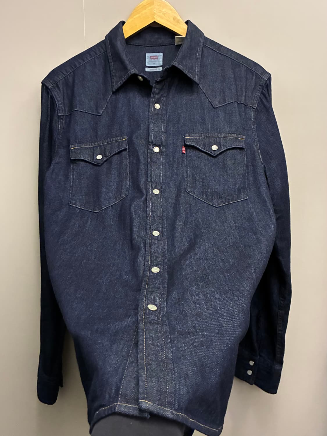 (L)리바이스 데님 투포켓 웨스턴셔츠 데님셔츠 인디고블루 levis 상품이미지6