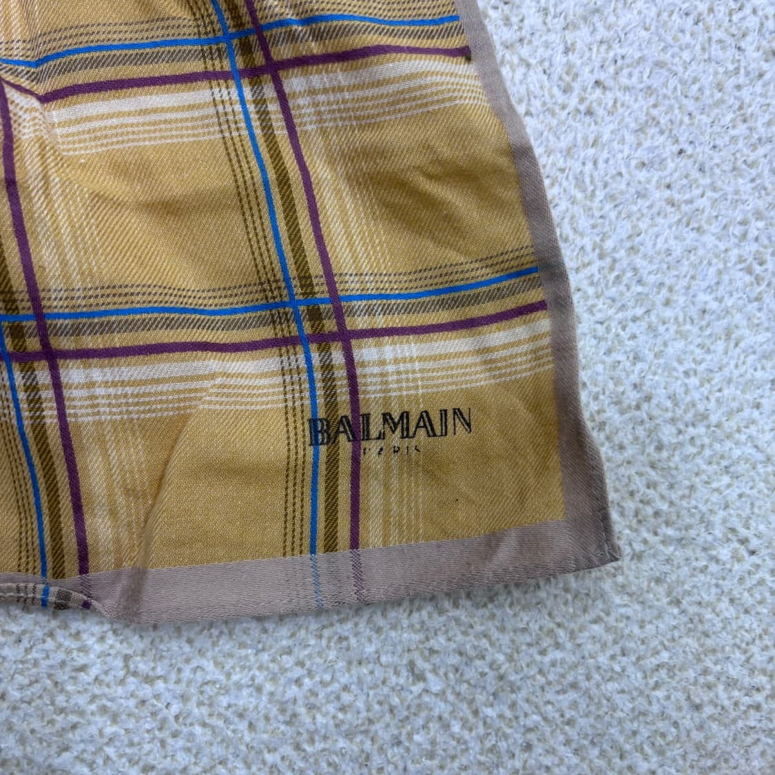 F 발망 체크 무늬 스카프 0409E 상품이미지2