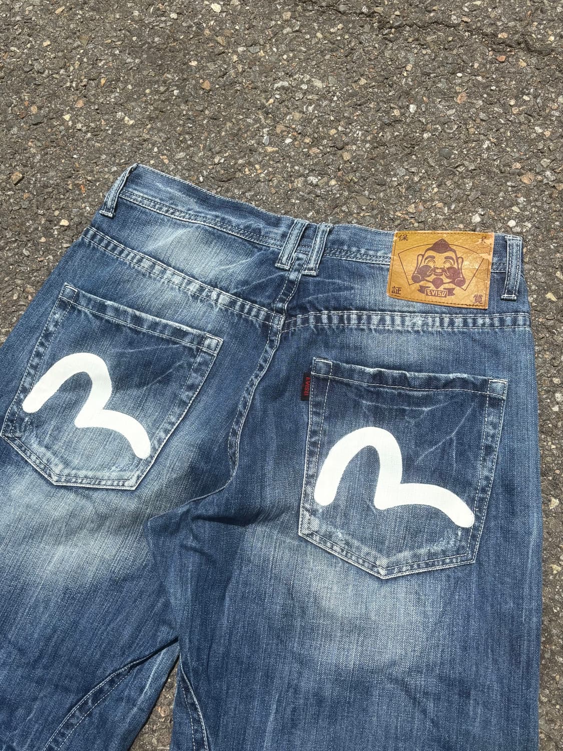 Evisu 에비수 빅로고 데님 버뮤다 팬츠 32 상품이미지2