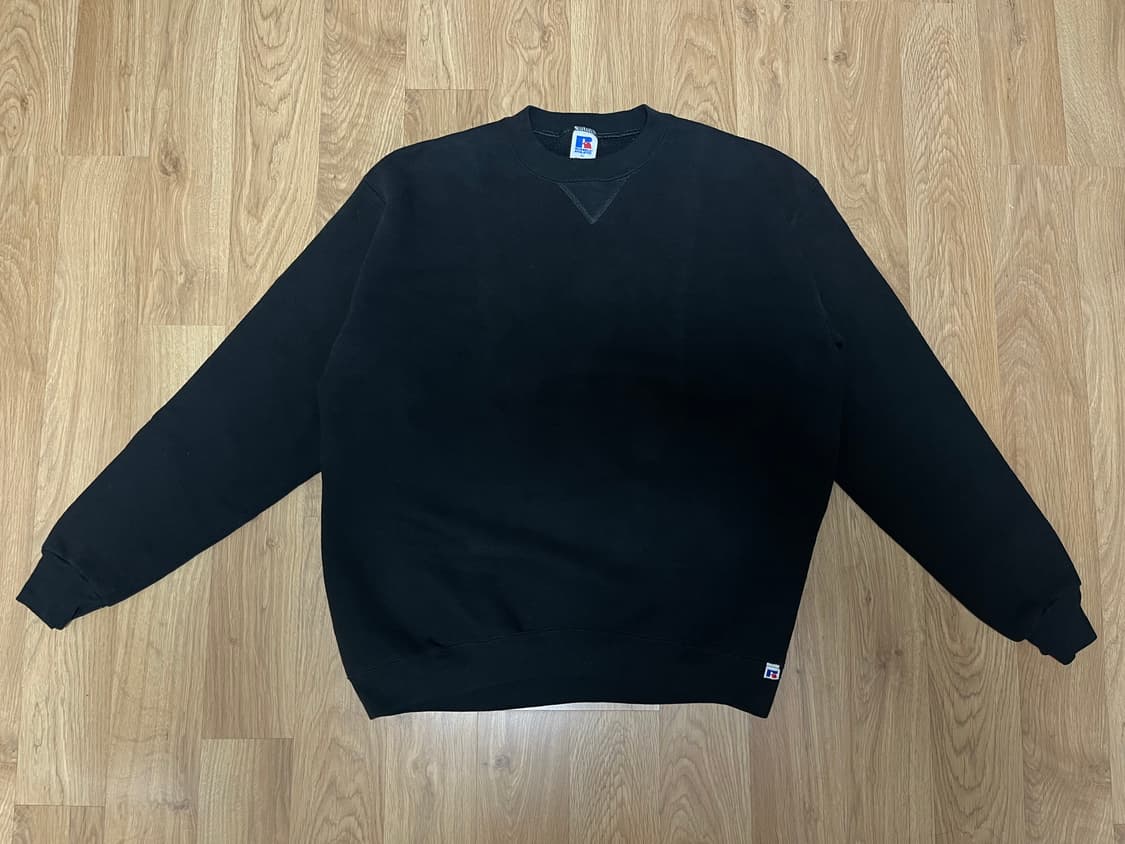 80s 빈티지 러셀 블랙 스웻셔츠 made in usa 상품이미지1