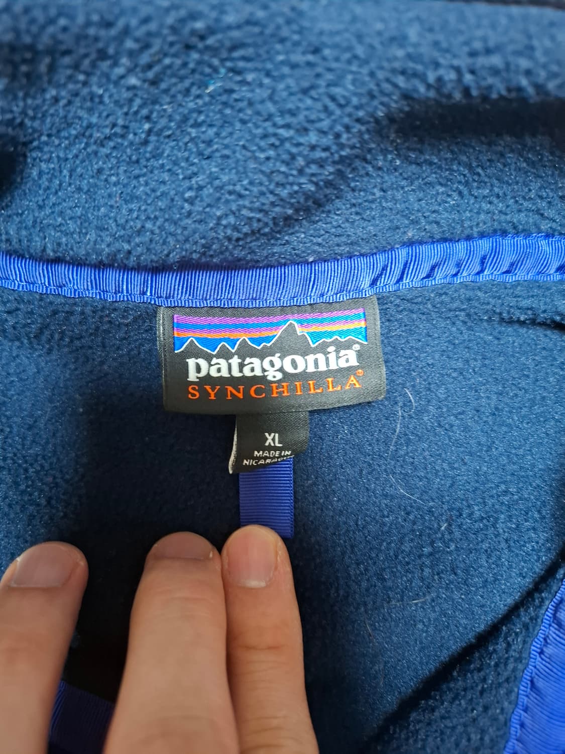 XL 파타고니아 신칠라 플리스 네이비 상품이미지3