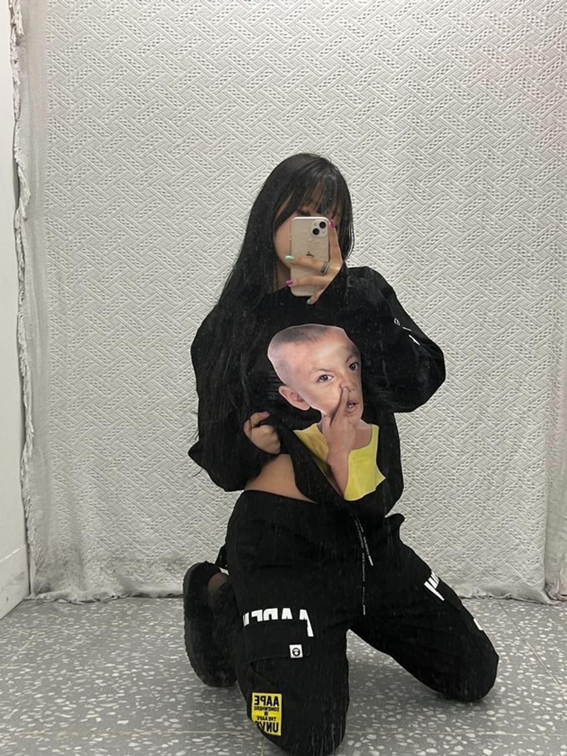 베이프 AAPE 스트릿 힙합 조거 카고 팬츠 M C06788 상품이미지2