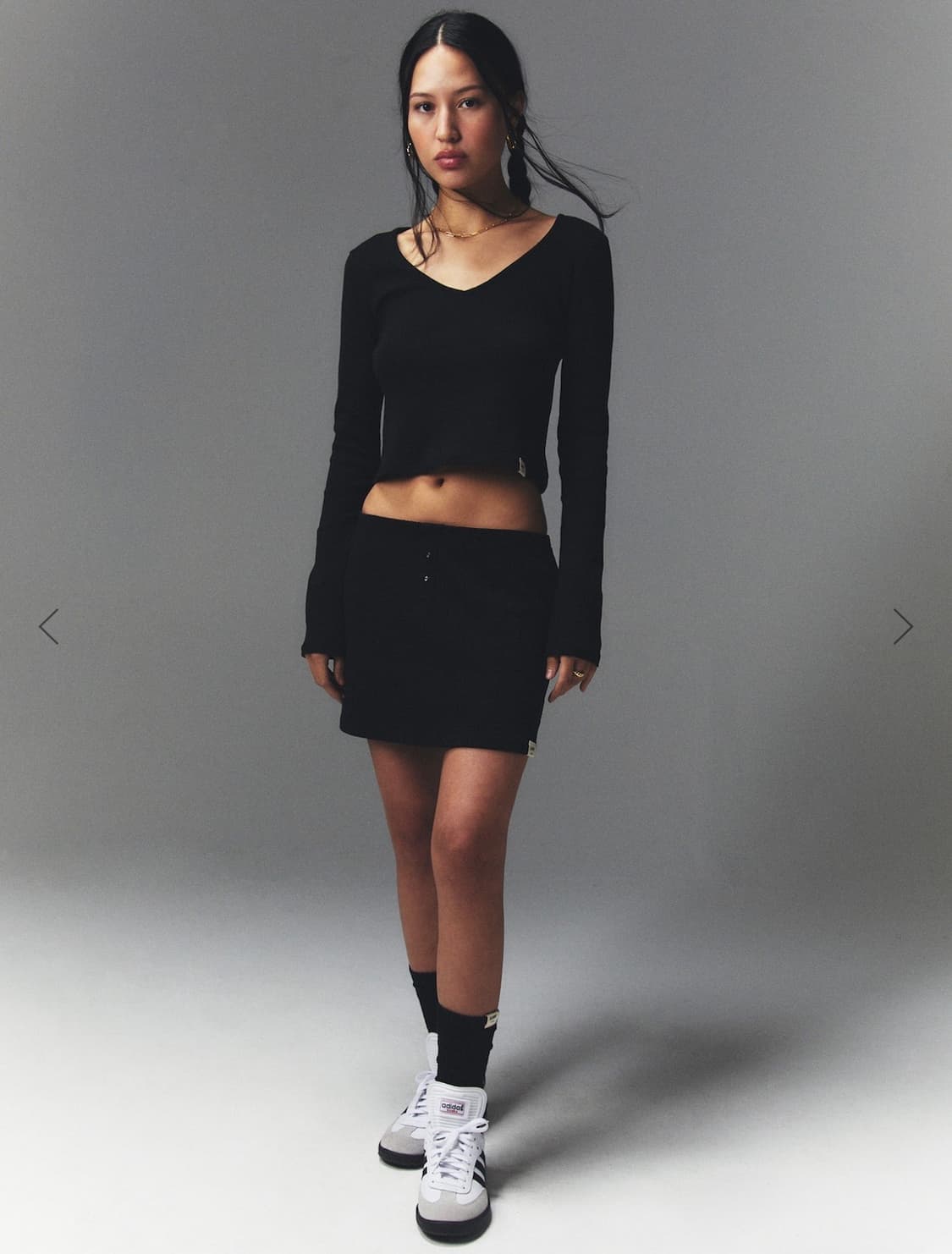 글로니 classic v neck long sleeve 롱슬리브 티셔츠 상품이미지1