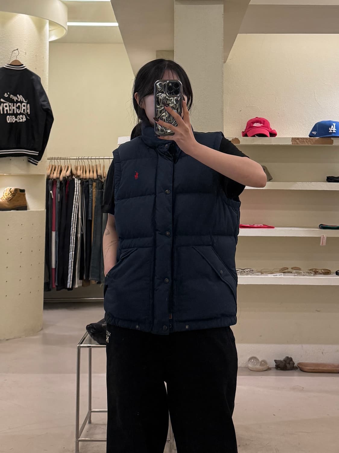 폴로 랄프로렌 네이비 덕다운 패딩조끼 U1529 상품이미지1