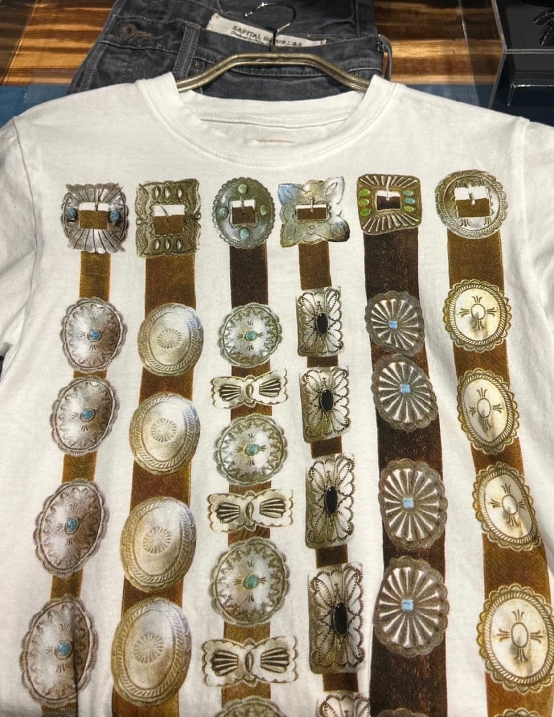 품절제품/미개봉새상품] kapital 캐피탈 콘초 천축 벨트 반팔 티셔츠 상품이미지2