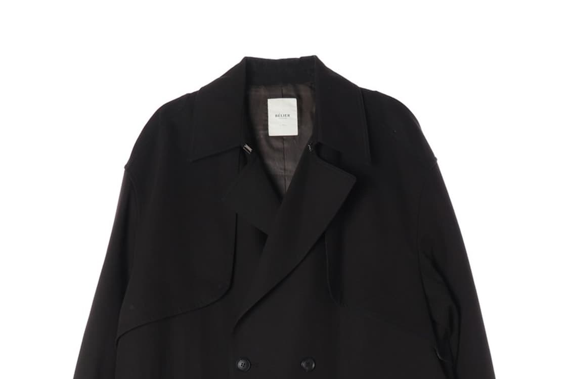 벨리에 미니멀 오버핏 더블 트렌치코트 L 상품이미지3