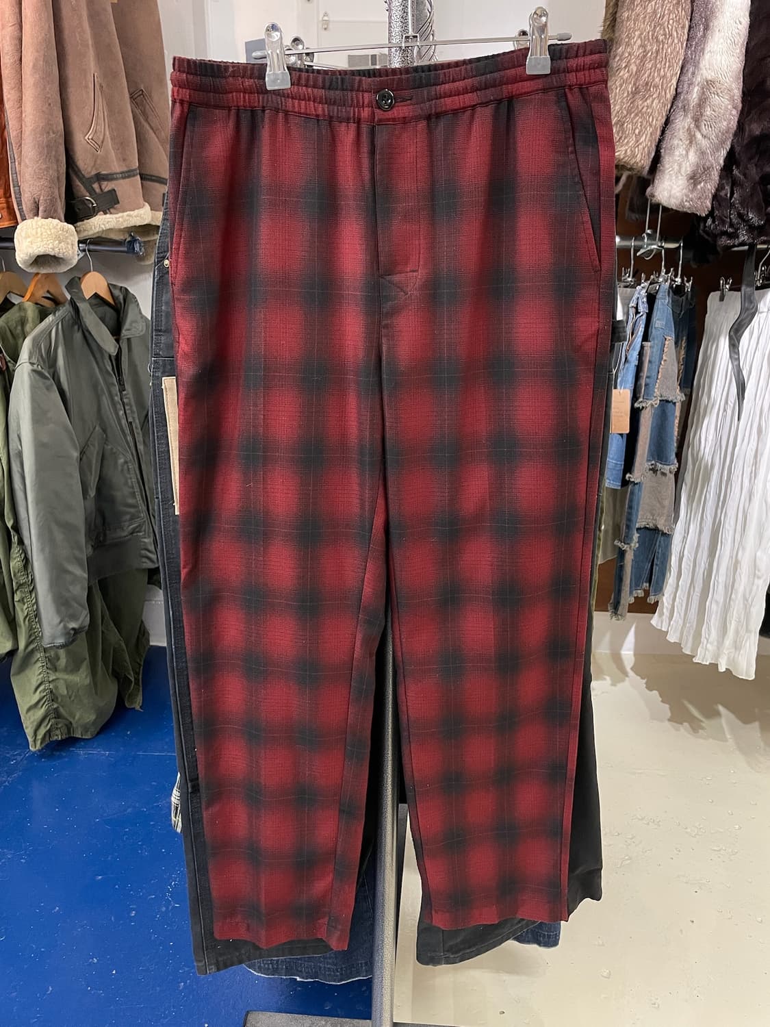 Stussy 스투시 체크 팬츠 상품이미지4