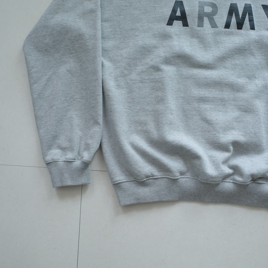 [Deutero] 듀테로 ARMY 스웨트셔츠 그레이 (L)-택없는 새상품 상품이미지4