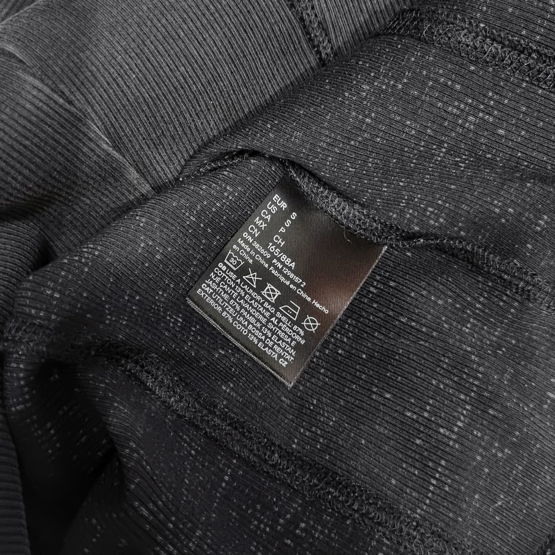 H&M 글렌마틴스 * 리브드 미니 드레스 * 블랙 * S 상품이미지5