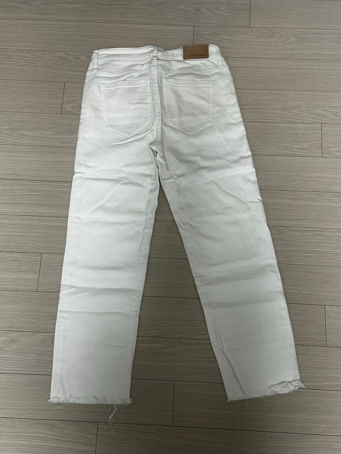 (W) CALVIN KLEIN JEANS 화이트 데님팬츠 상품이미지2
