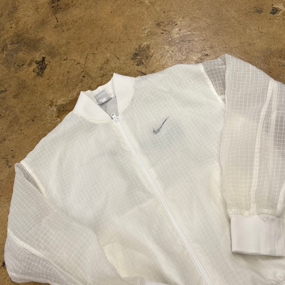 [정품/S] 나이키 시스루 화이트 봄버 자켓 b16 상품이미지1