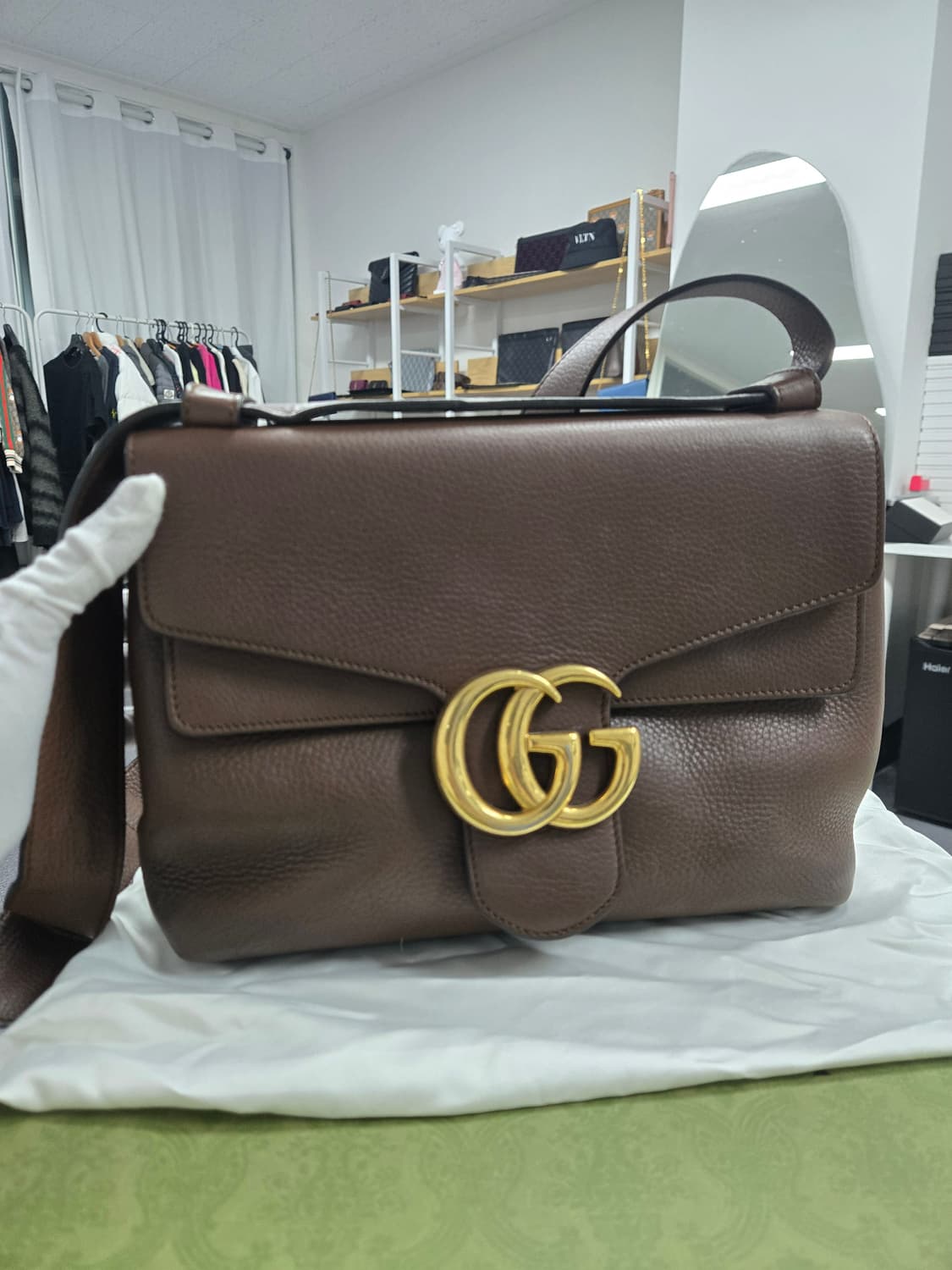 [A급컨디션] 구찌 마몬트 GG 브라운 숄더백 상품이미지1