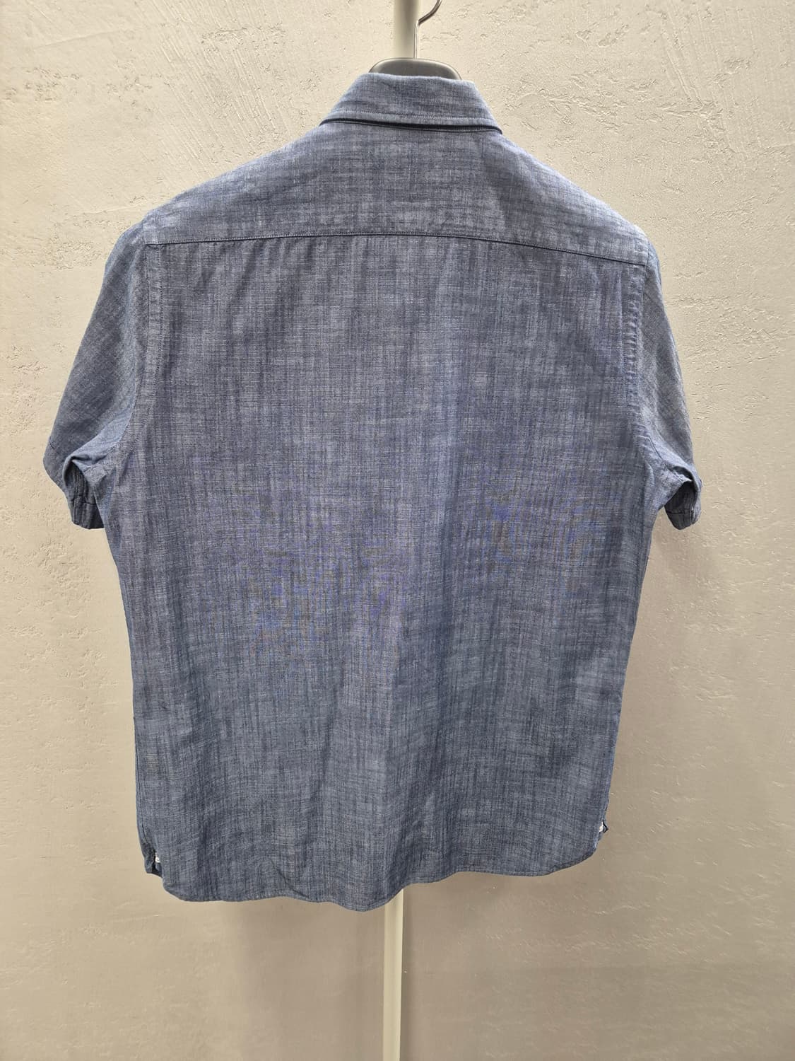 Massimo Dutti 블루 린넨 반팔 셔츠 M 상품이미지3
