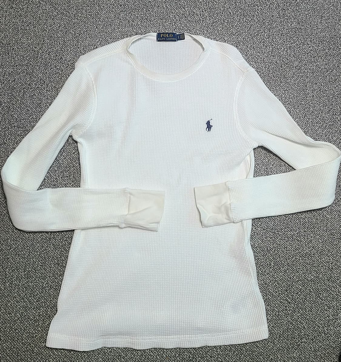 폴로 랄프로렌 화이트  와플 긴팔 티셔츠 S (2벌) 상품이미지5