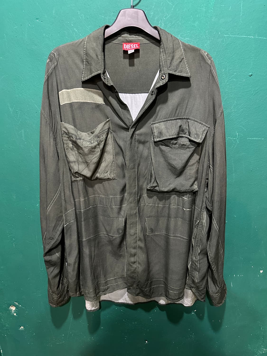 디젤 m65 프린팅 셔츠자켓 110-115 상품이미지1