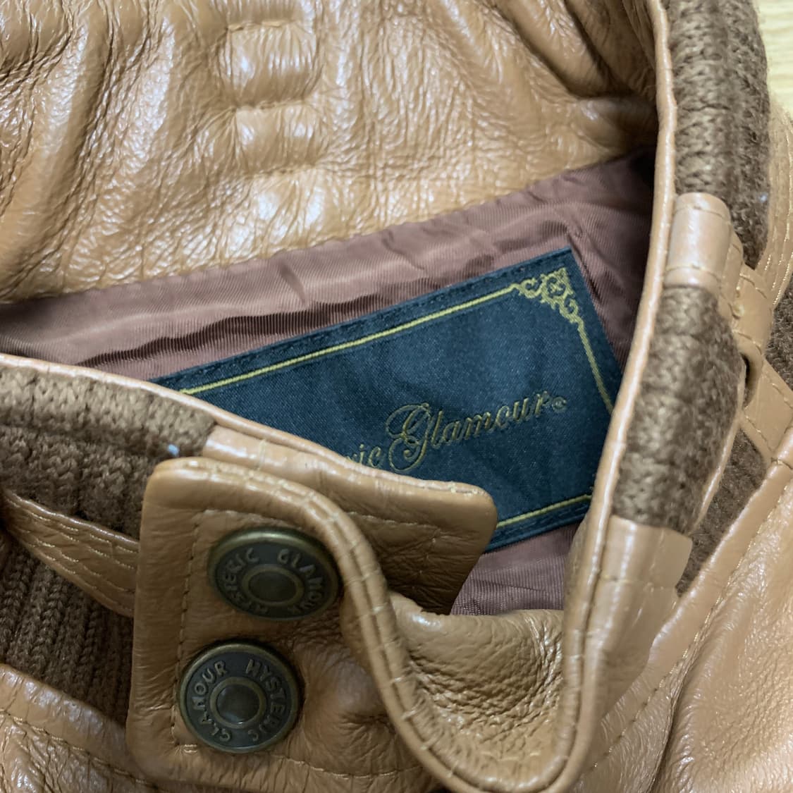 44-55)히스테릭글래머 돈피 가죽자켓 상품이미지4