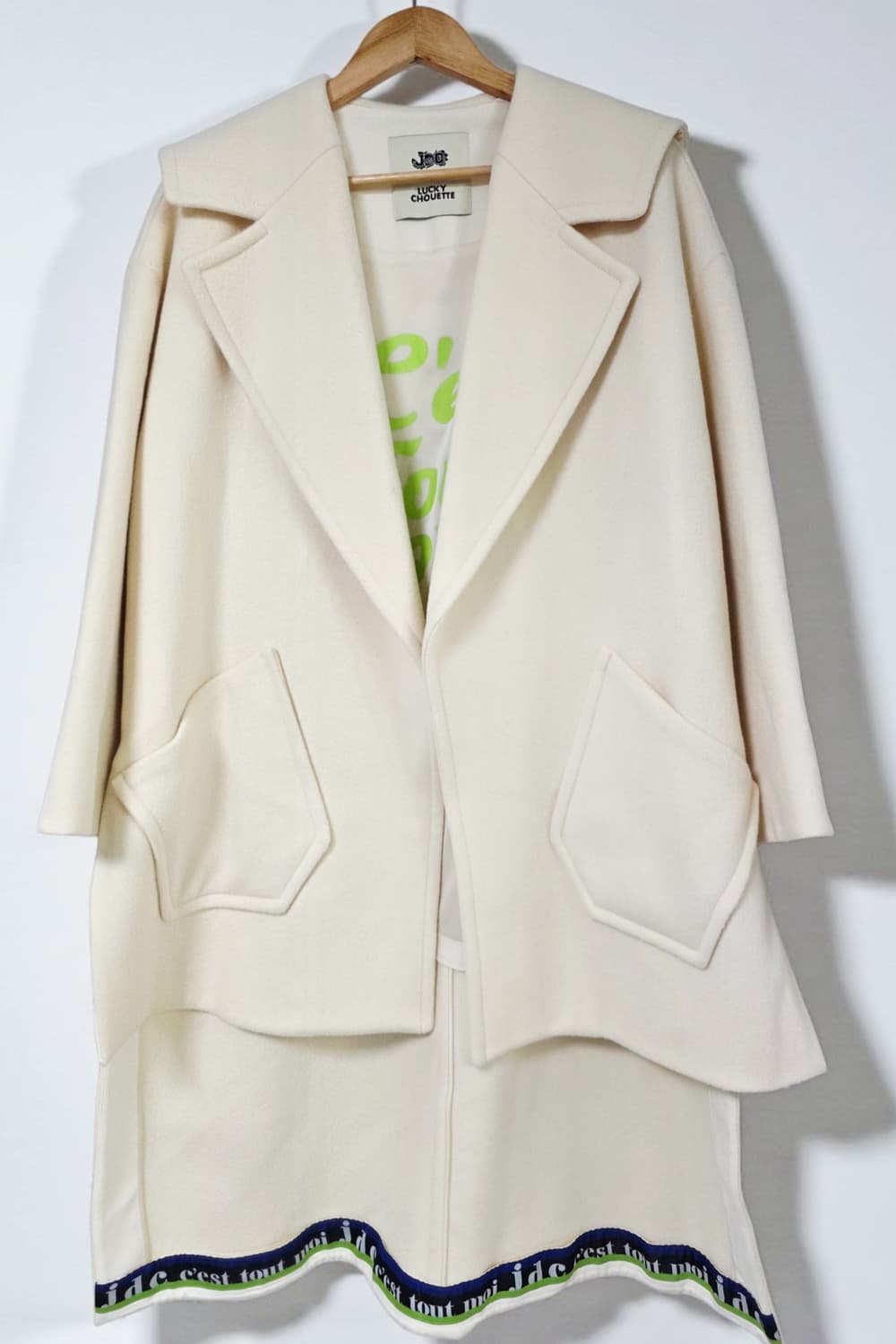 럭키슈에뜨 모(울)100% 오버핏 코트 36 상품이미지1