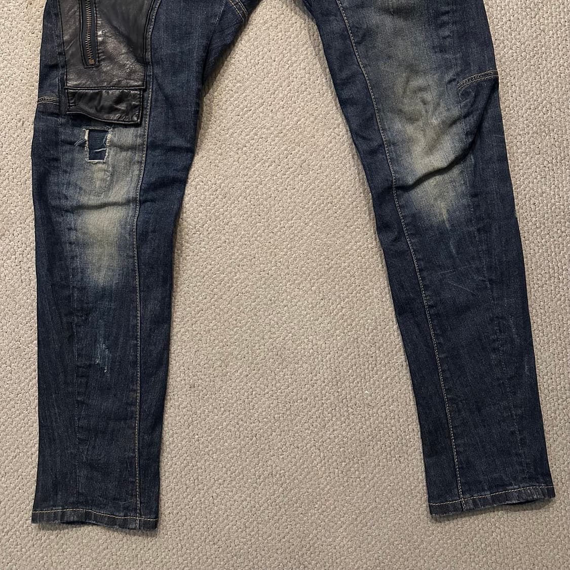 디스퀘어드 Rookie 3 레더 패치 데님  상품이미지4