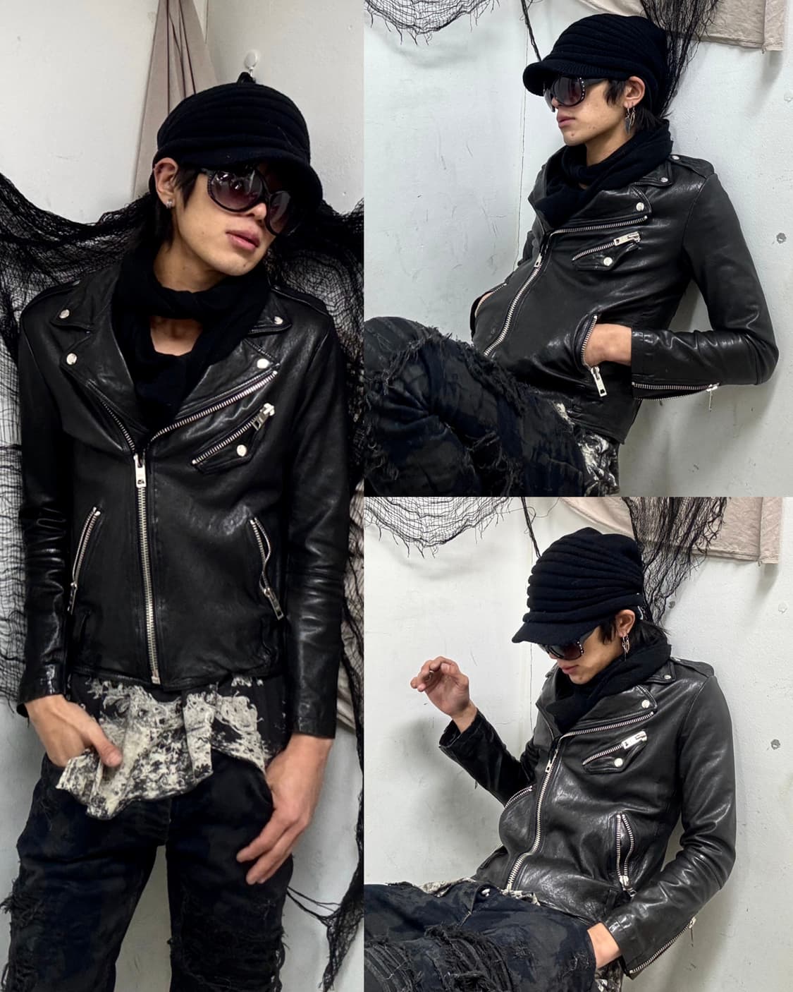 SheepSkin RockChic Leather Jacket 상품이미지1