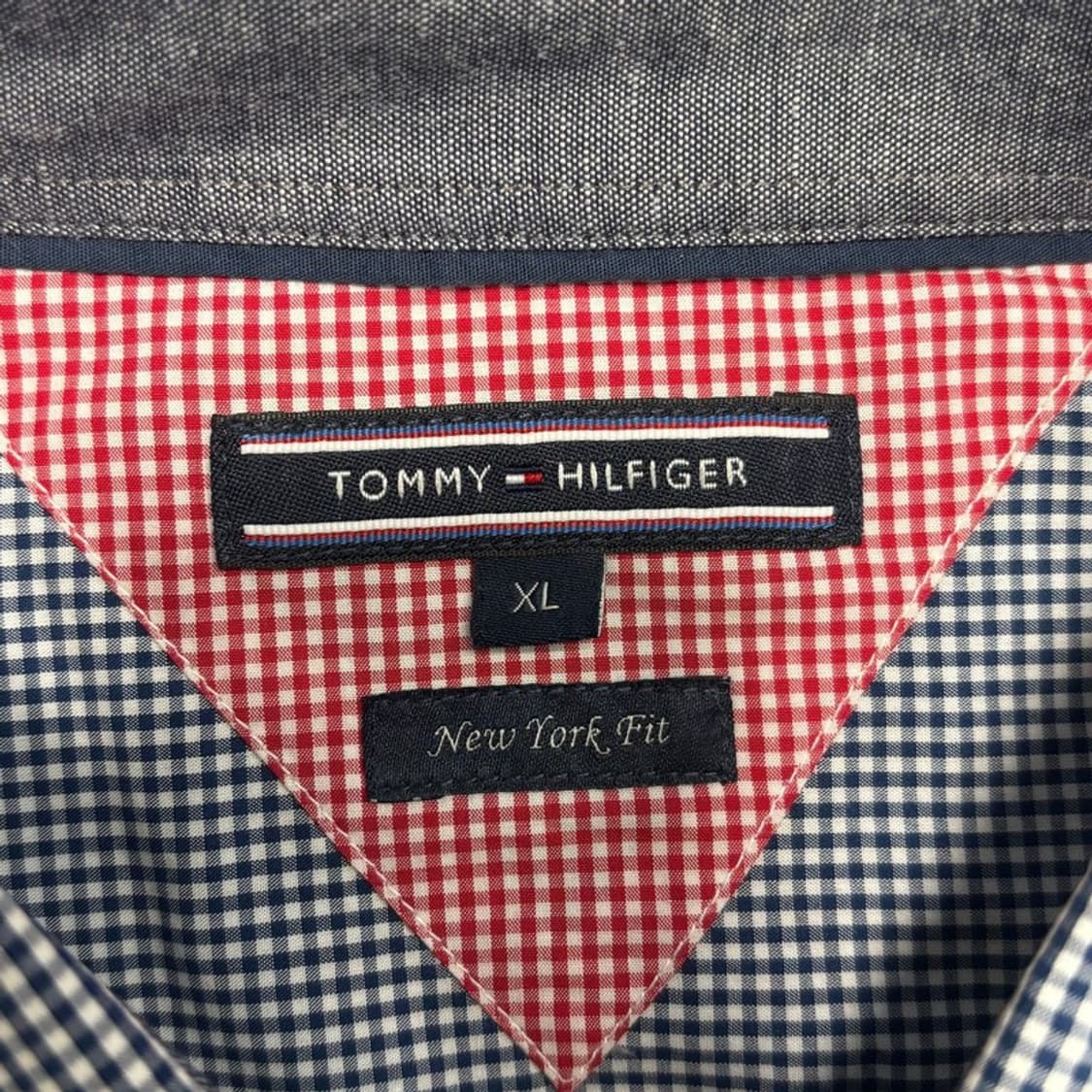 TOMMY HILFIGER 깅엄 패턴 셔츠 XL 상품이미지5