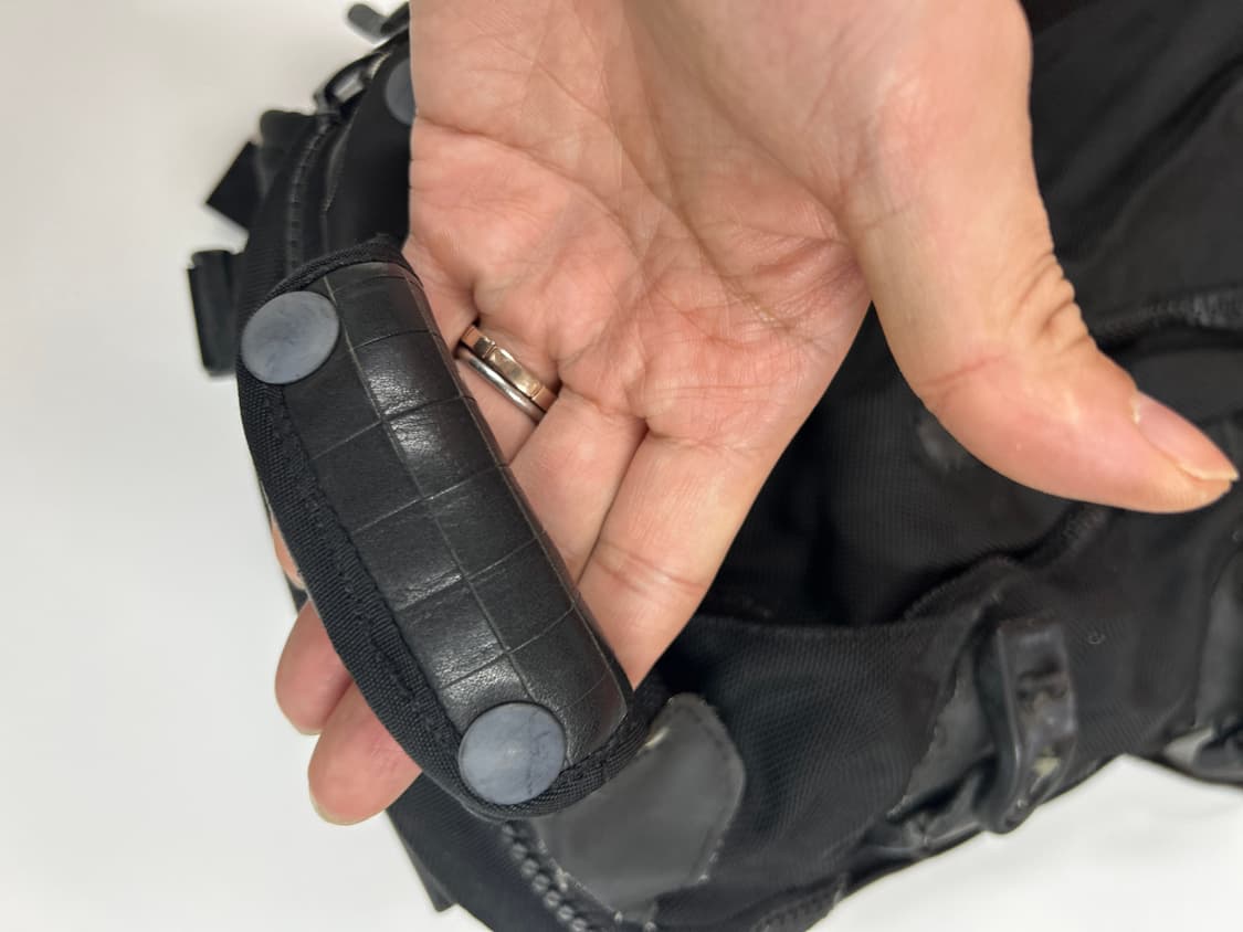 VISVIM 올드비즈빔 올블랙 레더믹스 발리스틱 백팩 20L 상품이미지5