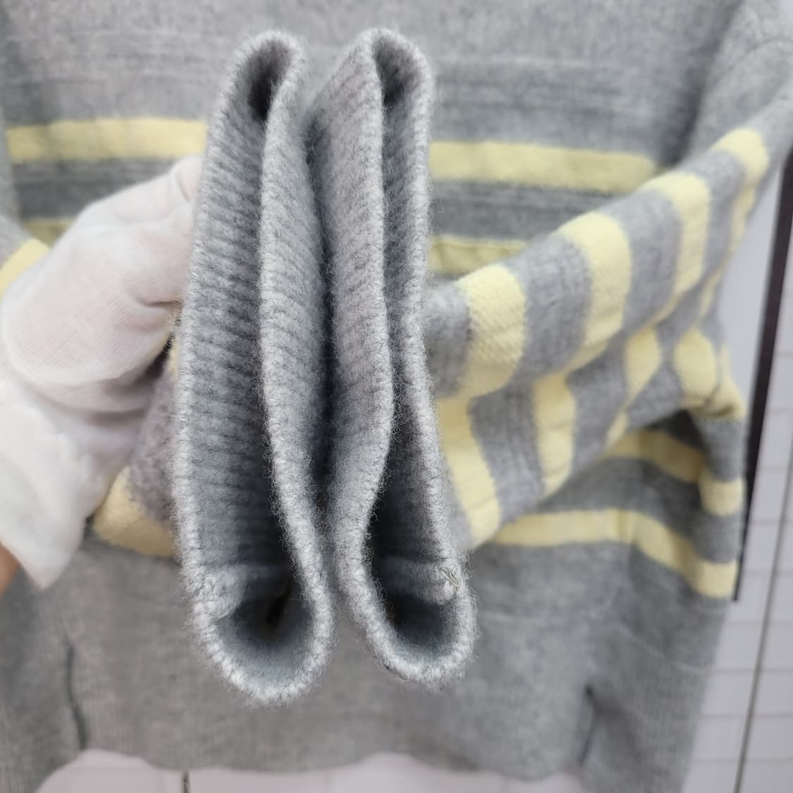 2024년 한섬 시스템 스트라이프 크롭 니트 스웨터 F(90)사이즈 상품이미지6