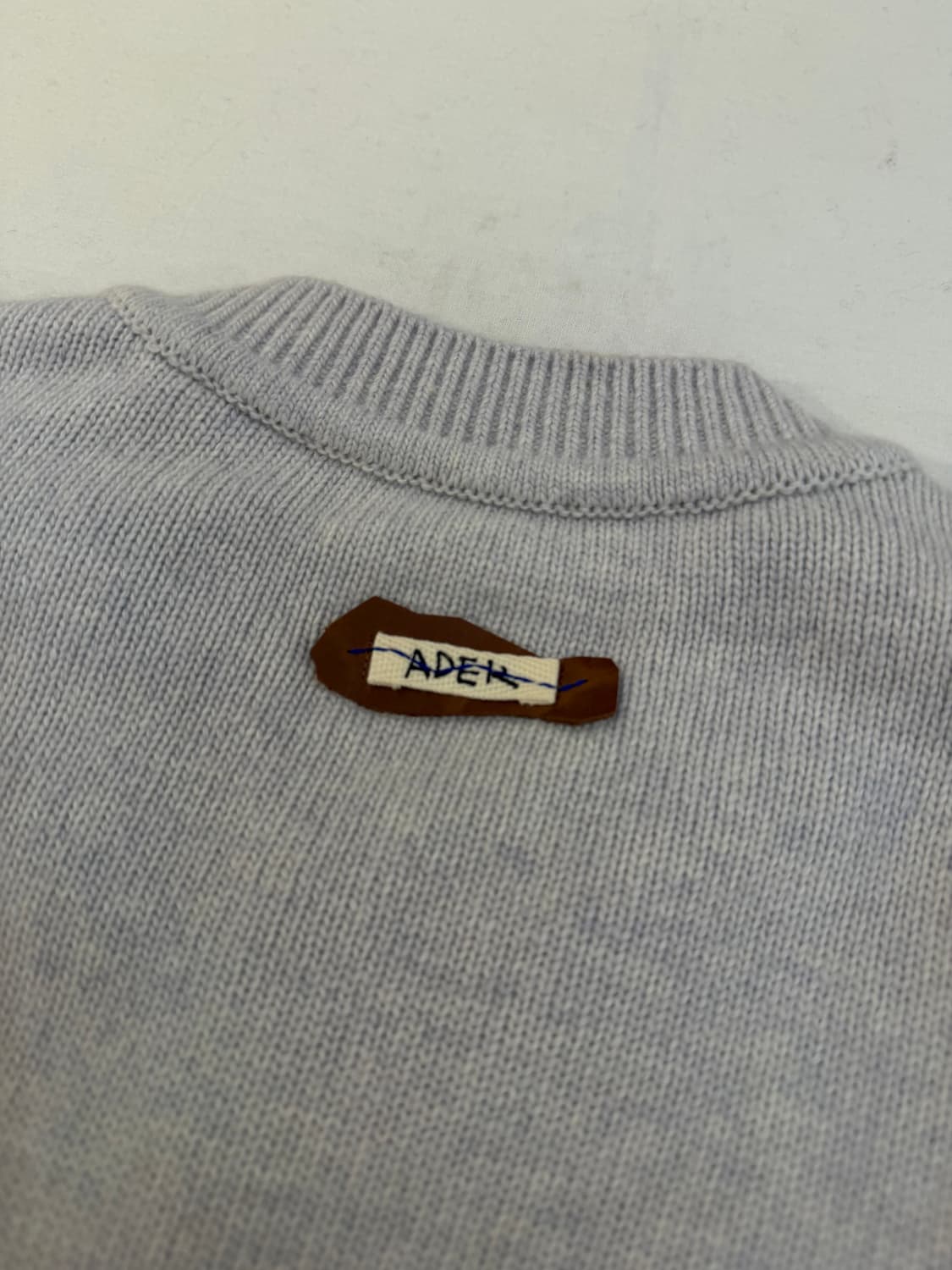 아더에러 20FW 소잉 울 니트 라이트 퍼플 상품이미지5