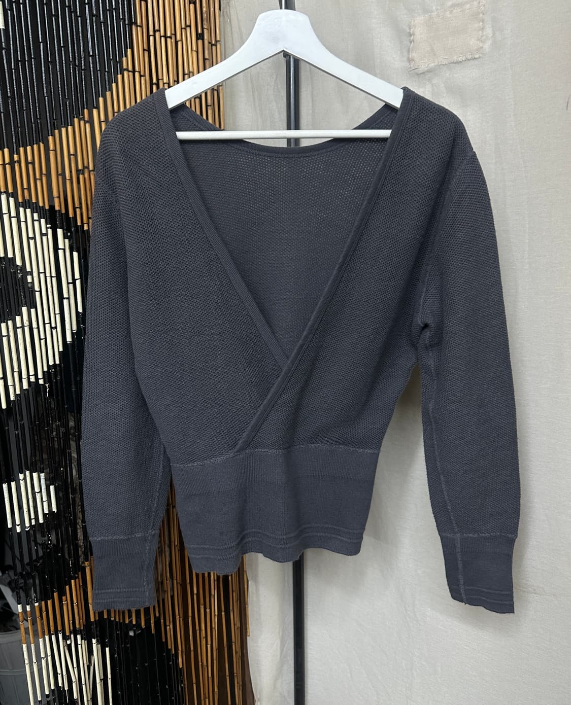 yoga wrap knit top 상품이미지2